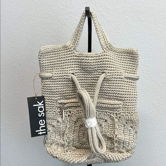 ✨The Sak Cream Crochet Tote with Vintage Geometric Design - Picture 6 of 12